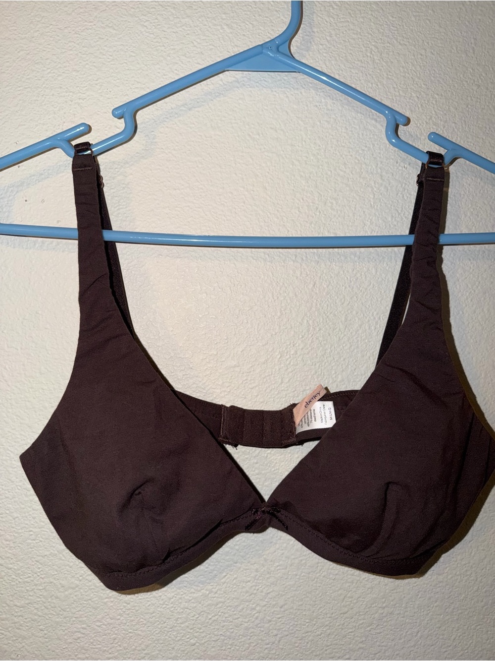 Women’s Eberjey Bra Pima Goddess Everyday V-Bralette Size MD/LG Cozy Lounge
